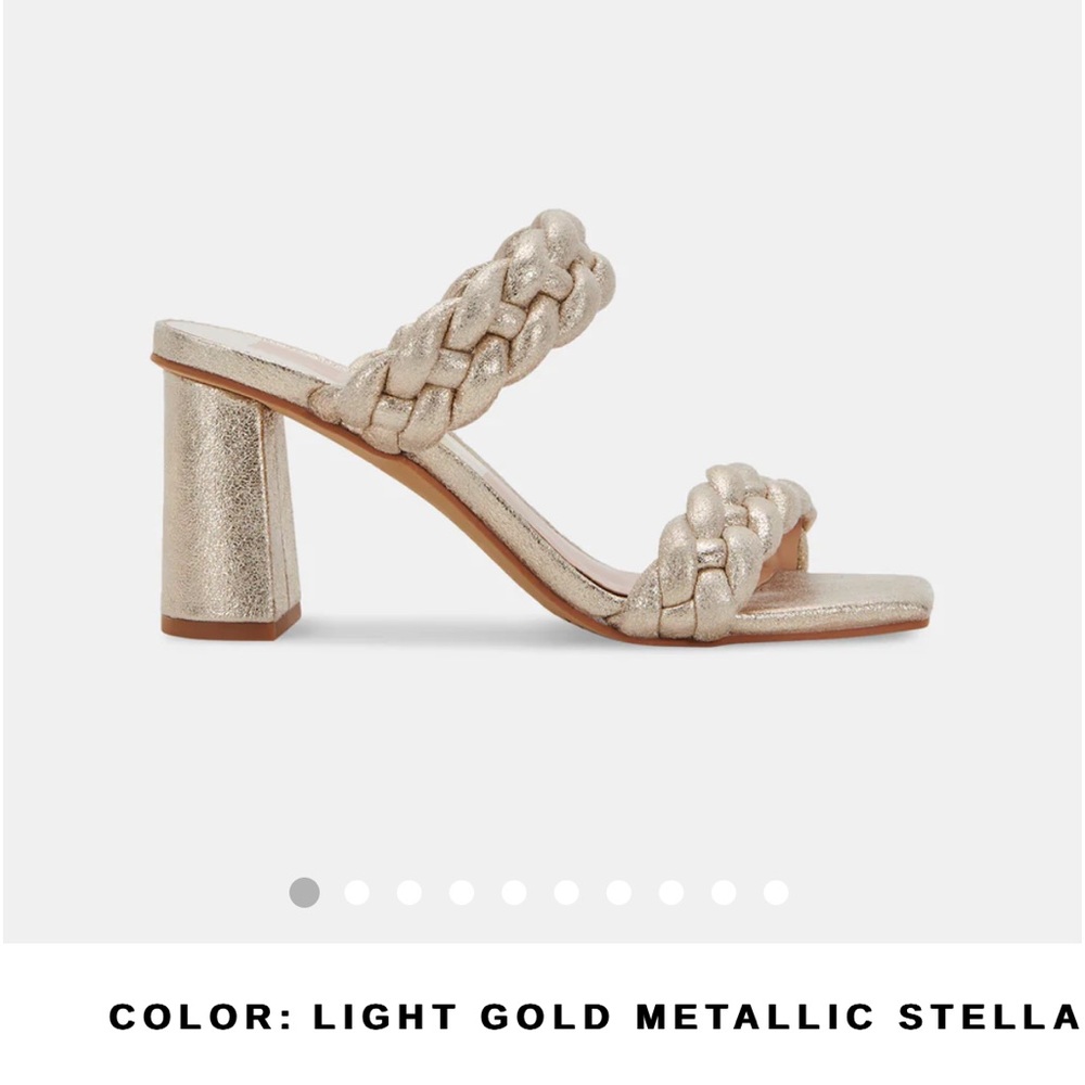 Dolce Vita Paily heels in light gold metallic